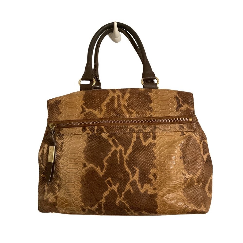 FOLEY & CORINNA Handbag/Purse Snake Print Brown/Tan